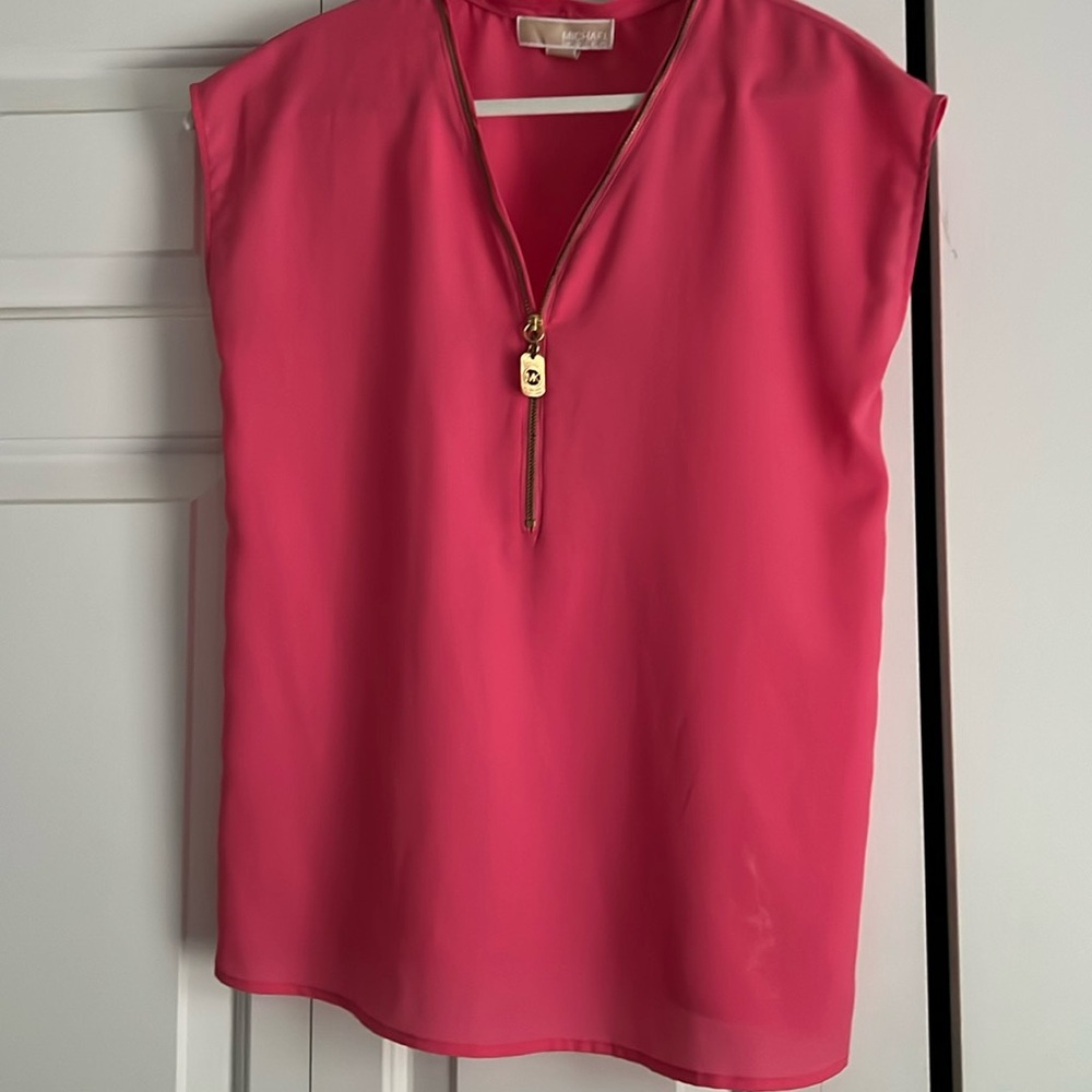 Michael Kors neon pink top